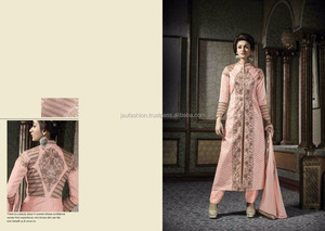 anarkali unstitched dress material online