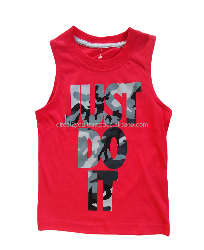 Дешевая детская майка из 100% хлопка/детская майка