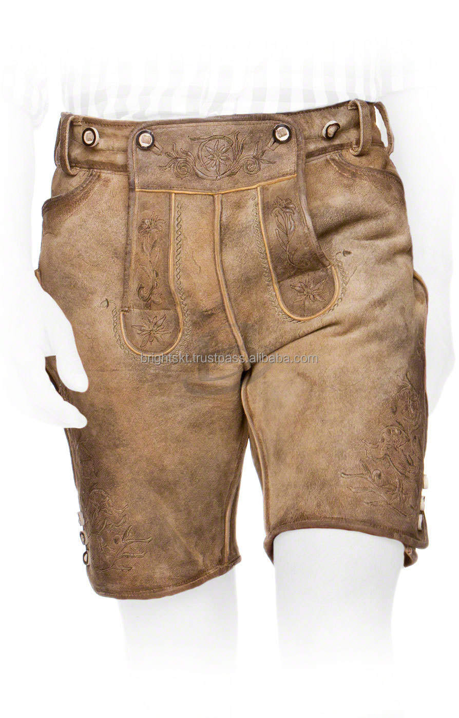 豪华女士皮裤啤酒节服装啤酒节巴伐利亚德国 (德国皮短裤)