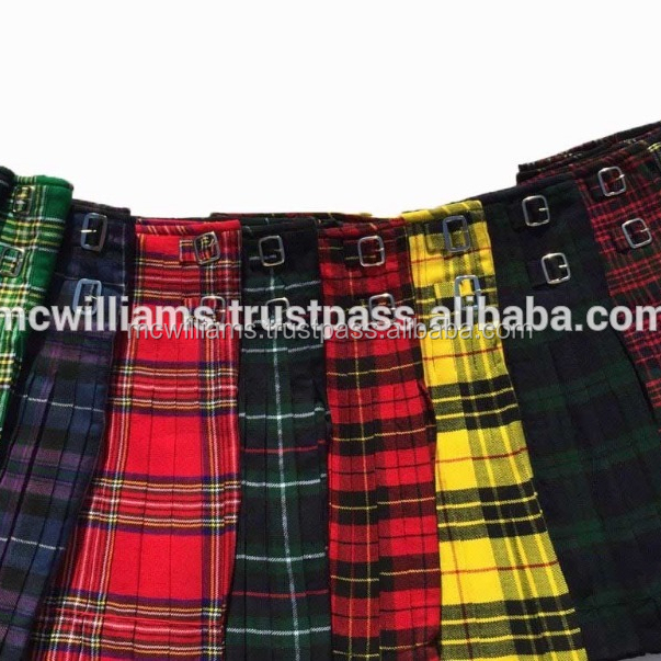 Para hombres 8-metros tradicional kilt escocés hecho de 100/% lana acrílico 16oz Macdonald