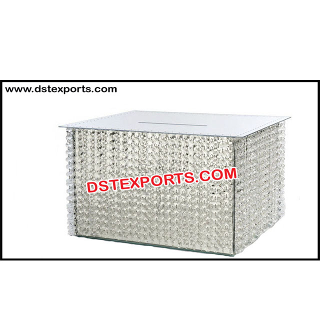 Crystal Money Gift Card Box Crystal Money Box For Decoration