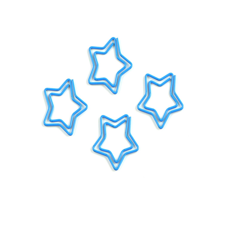 China factory supplier blue star paper clip