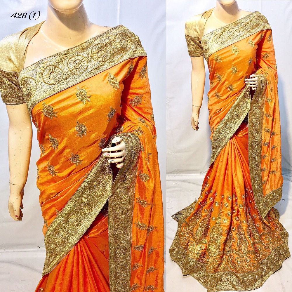 New Designer Ready made blouse Indian Party Wear Embroider work Sari boluse