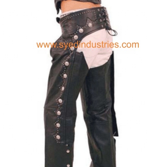 Кожа крюк чапы с регулируемой задней ремень и кружева бедра (Ch-17)