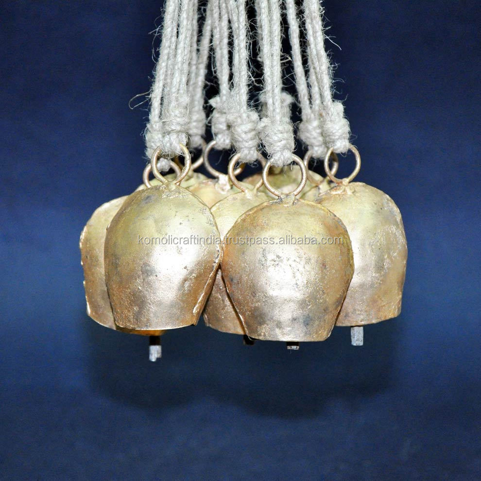小型金属铁牛铃牛铃乡村talla印度铃铛