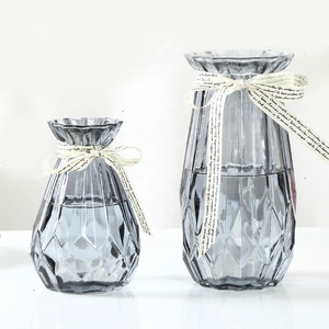 China Factory Tall Arrangements Glass Flower Vase For Home Decoration Plant vessel