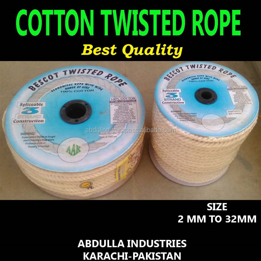 Высокий стандарт BESCOT Хлопковый Канат-супер качество хлопка из бечёвки