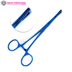 Body Piercing Tool Mini Pennington Forceps Long 6 mm Flat End Tattoo Tools / Jewelry Instruments /