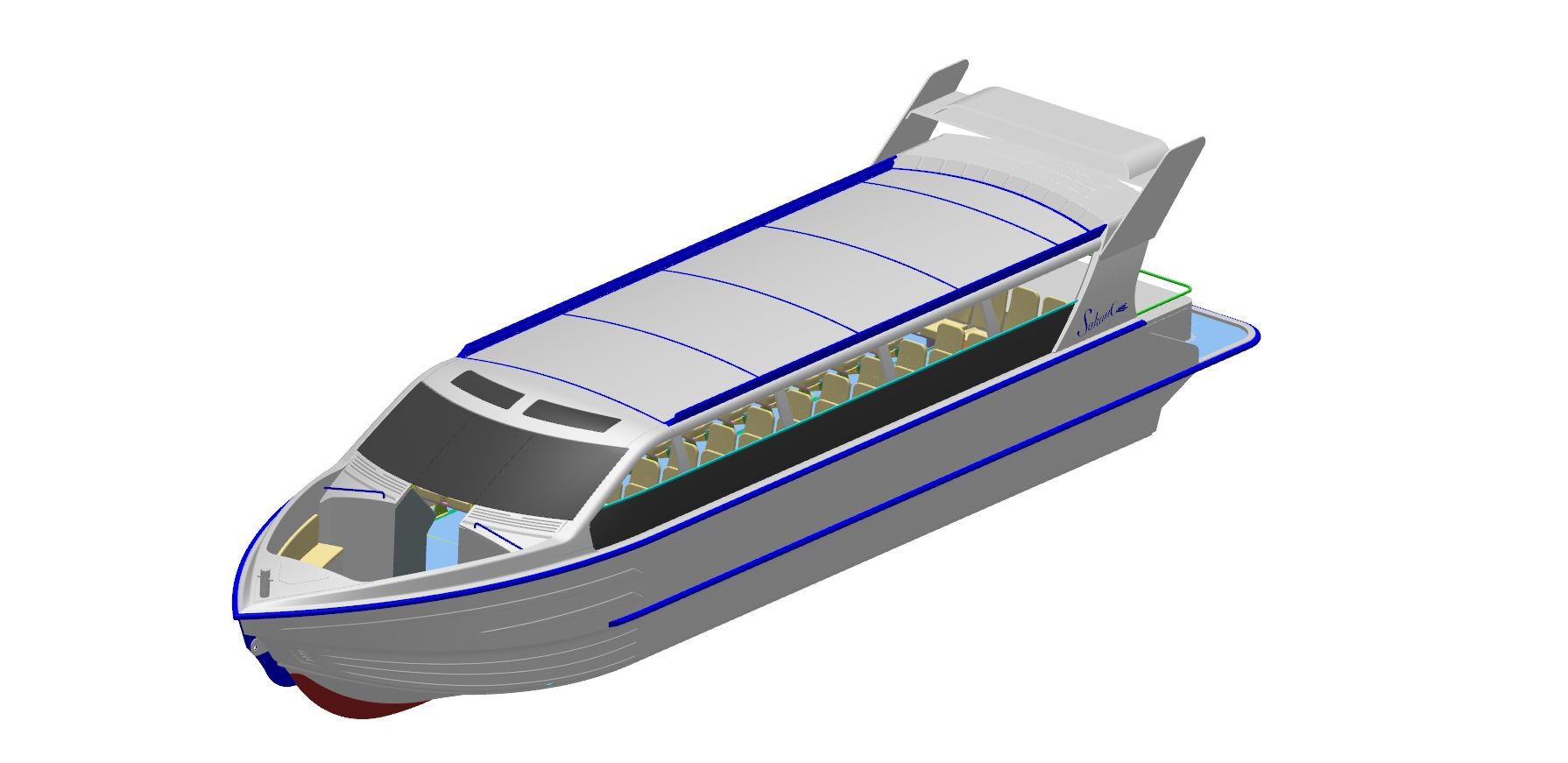 source 19米 (64英尺) 新型铝双体客轮旅游用船 on m.alibaba.com