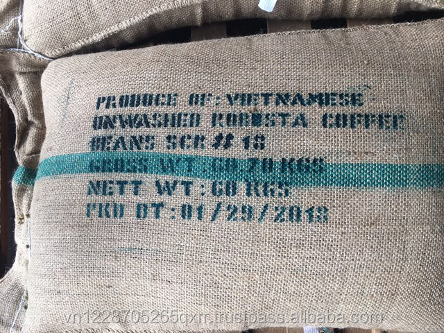 VIETNAM WET POLISHED ROBUSTA COFFEE BEANS SCR#18