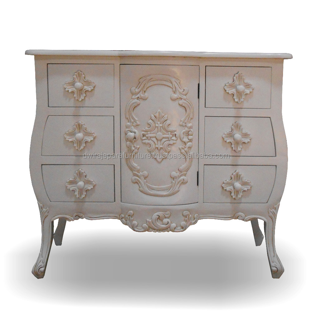 White Painted Furniture La Rochelle Antique French Dresser