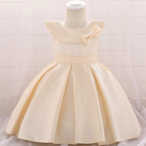 Infant Birthday Church Satin Sleeveless Baby Dress Girls Party Dresses Kids Wear L1905XZ