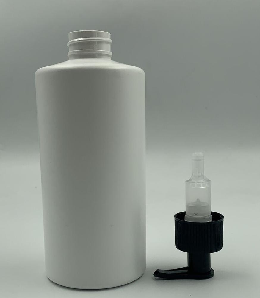 400ml Empty PLA Biodegradable Cosmetic Packaging Plastic Bottle With Press Cap