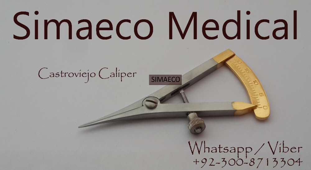 Castroviejo Bone Caliper 40mm Weiss Modified Curved