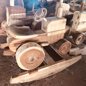 wooden rocking tractor