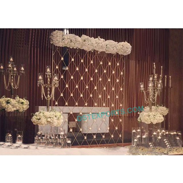 Wedding Stage Candle Wall Decoration England Wedding Candle Fitted