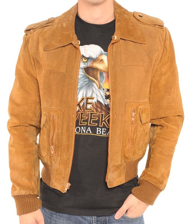 Оптовая продажа, модная кожаная мужская куртка коричневого цвета