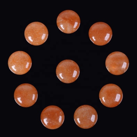 6mm natural red aventurine round cabochon loose gemstones at