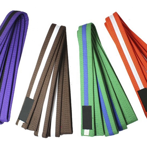 良好的价格批发各种颜色功夫空手道腰带