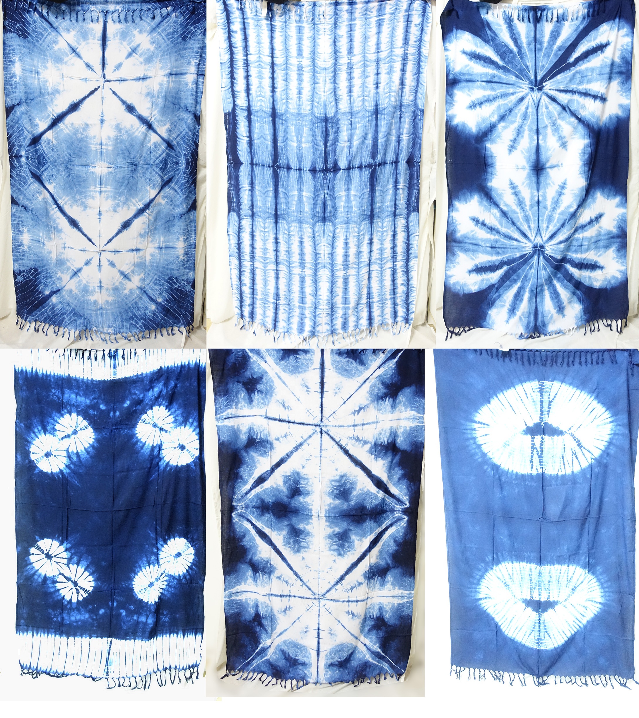 Синий Индиго TIE DYE Цвет mix стиль узор ручной парео саронг сексуальная пляжная одежда