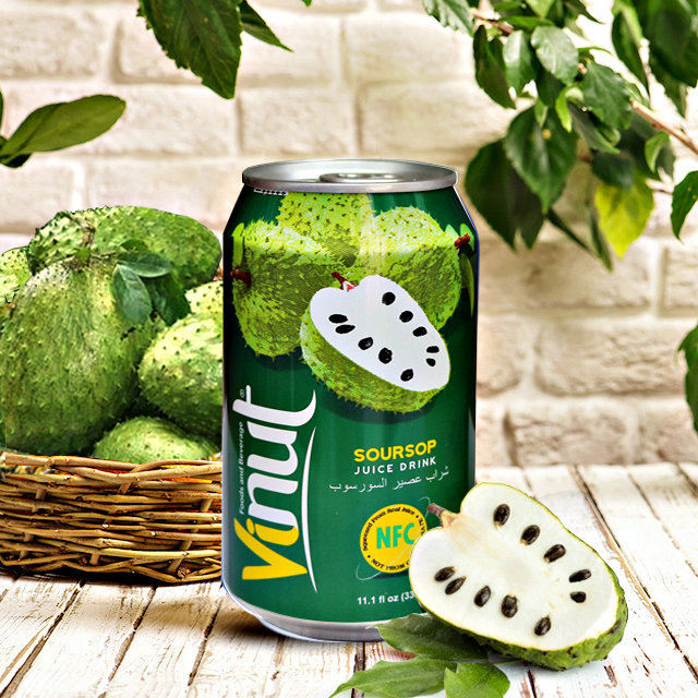 330ml VINUT Canned Soursop Juice Concentrate Fruit Juice Powder NO CHOLESTE...