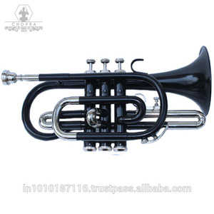 POCKET TRUMPET Bb PITCH NICKEL SILVER LACQUER WITH HARD CASE AND MP BY SONOROUS