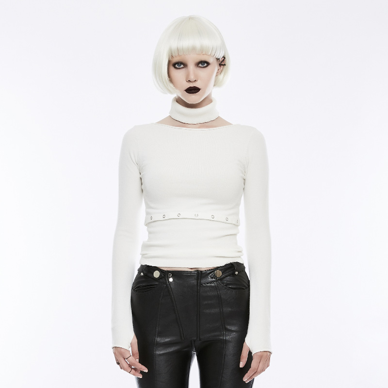 ladies white halter neck top