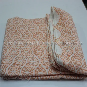 Хлопковая ткань с ручным принтом 5 ярдов