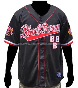 black and red baseball jersey