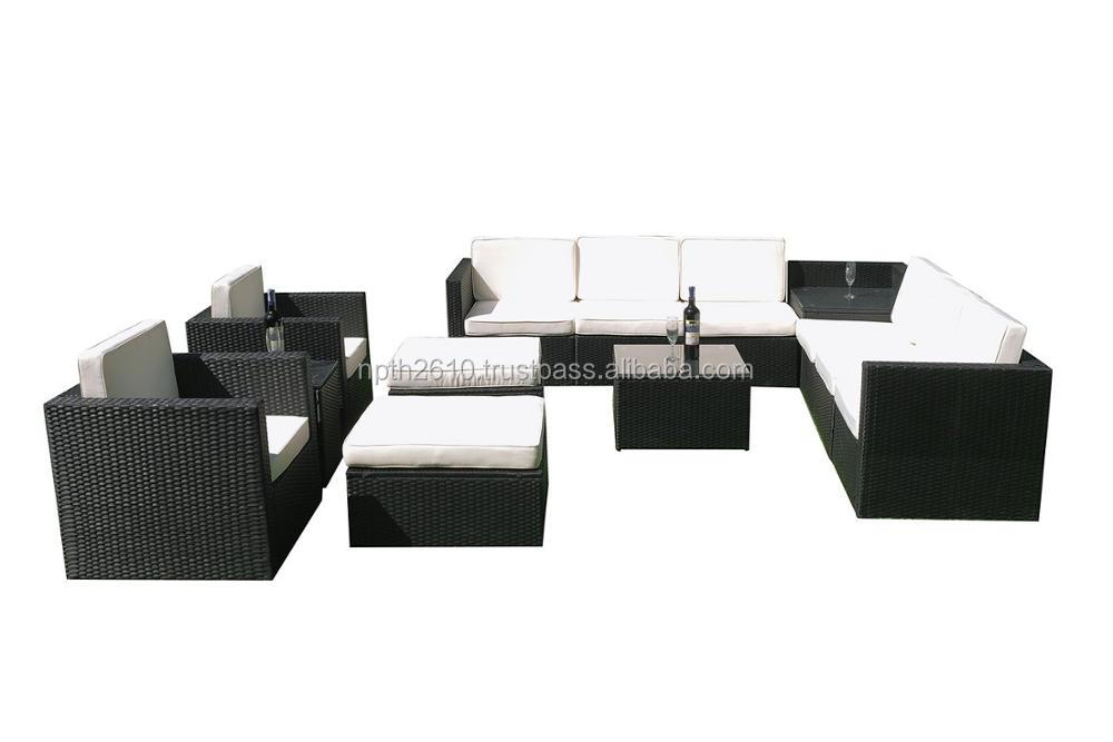 Poly rattan garden furniture