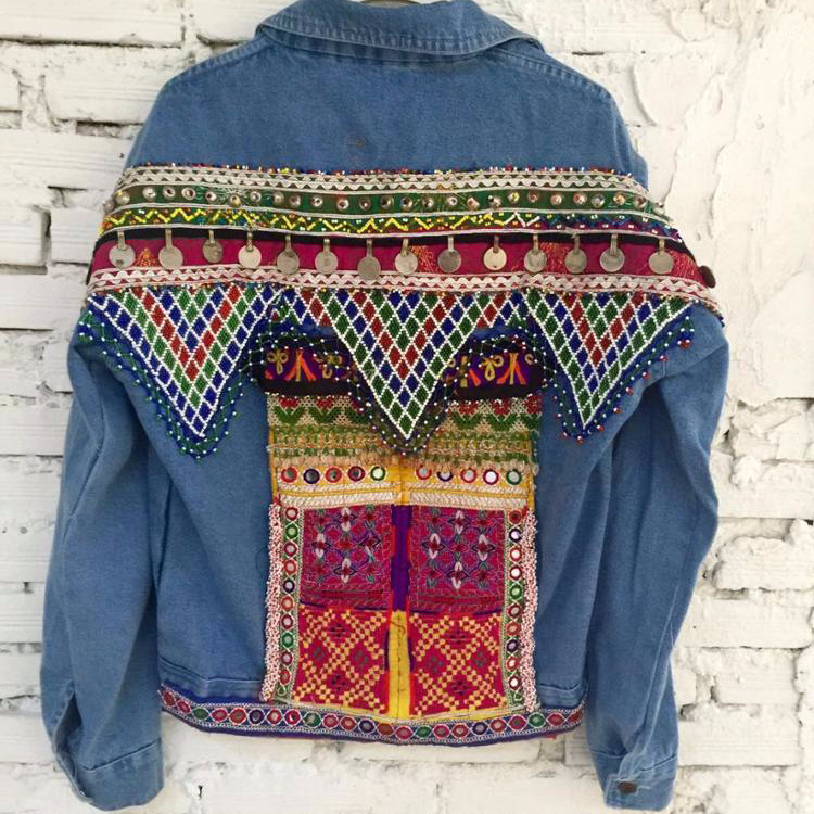boho jean jacket