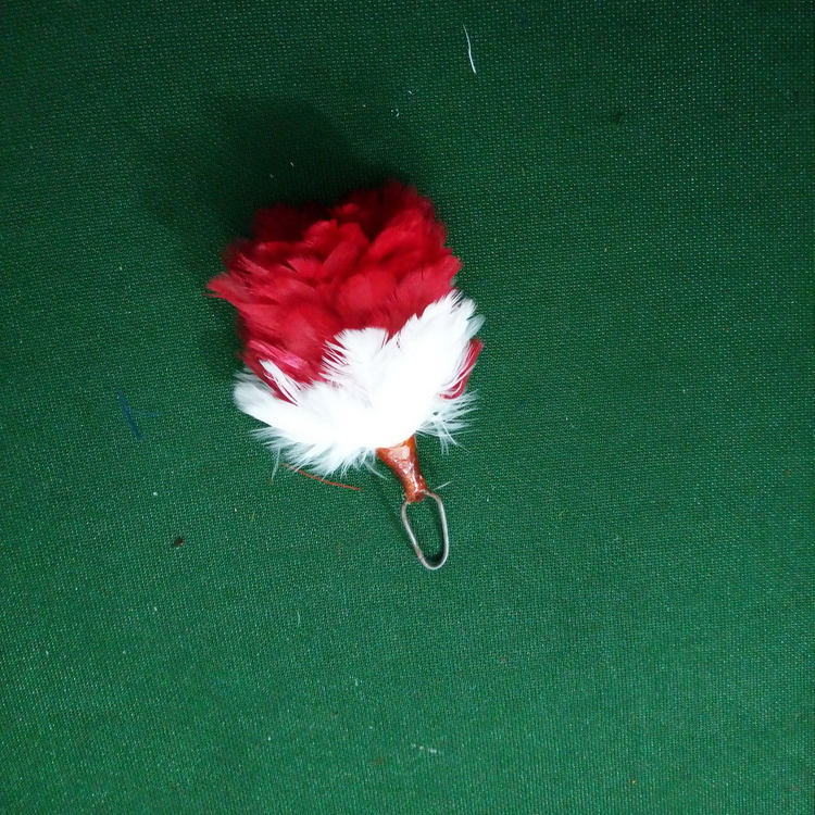 Highland Glengarry Gorro pluma Hackle Color Naranja 6/"//Balmoral Cap /& Sombreros Hackle