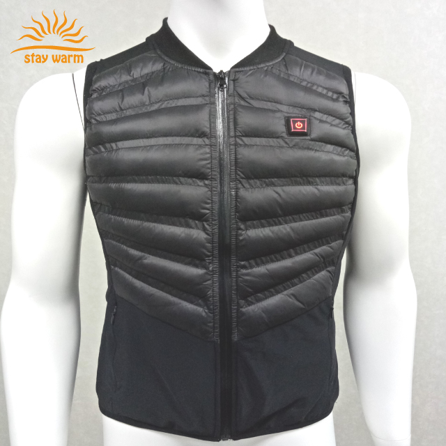 Теплый и ветронепроницаемый легкий мужской жилет для бега с подогревом