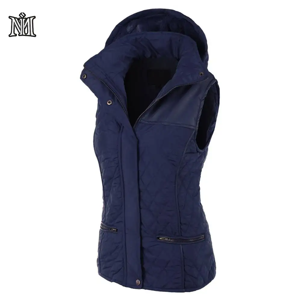 Womens winter leather heated Winter vest in stock