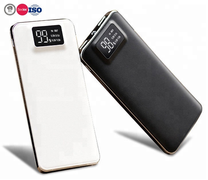 Atacado hot vender tela digital Bateria Externa banco de potência Portátil para o telefone