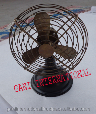 Vintage Style Antique Brass Mini Decorative Table Fan Buy Small