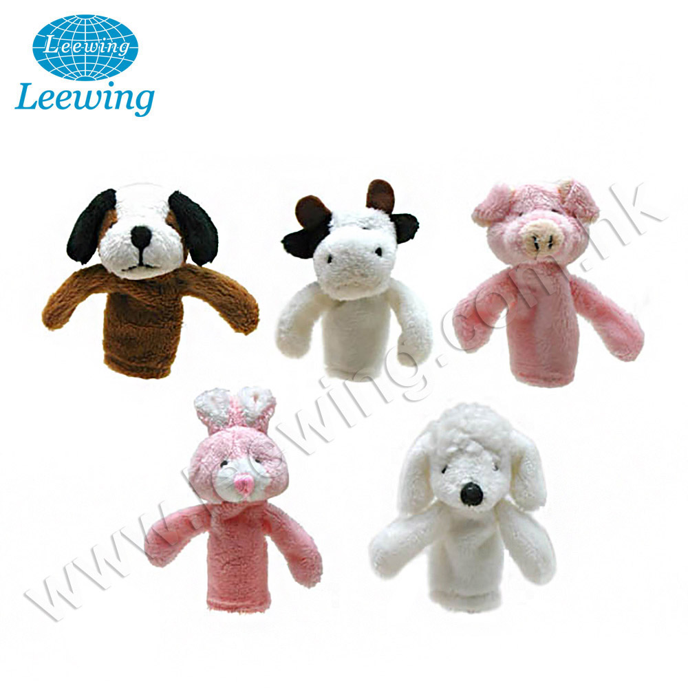 Забавные Животные Семейные Плюшевые палец кукол перчатки