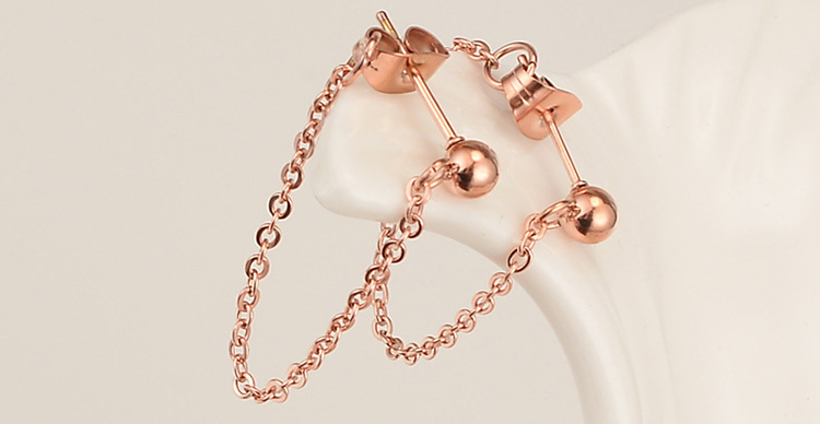 Accessoires de mode Femmes Custors Boucle d'oreille à goujon en acier inoxydable or en acier inoxydable