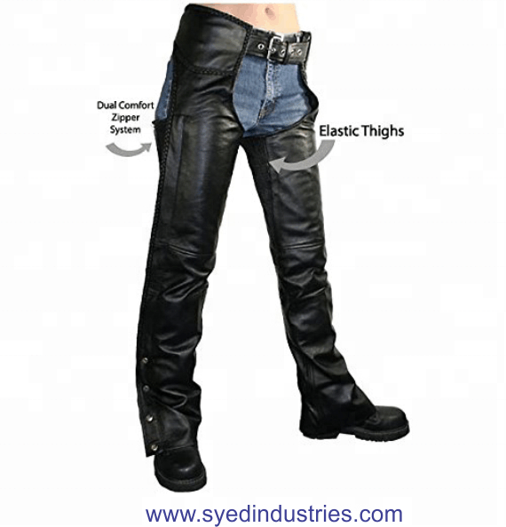 Высокое качество унисекс кожа Байкер Chaps(Acc-01)