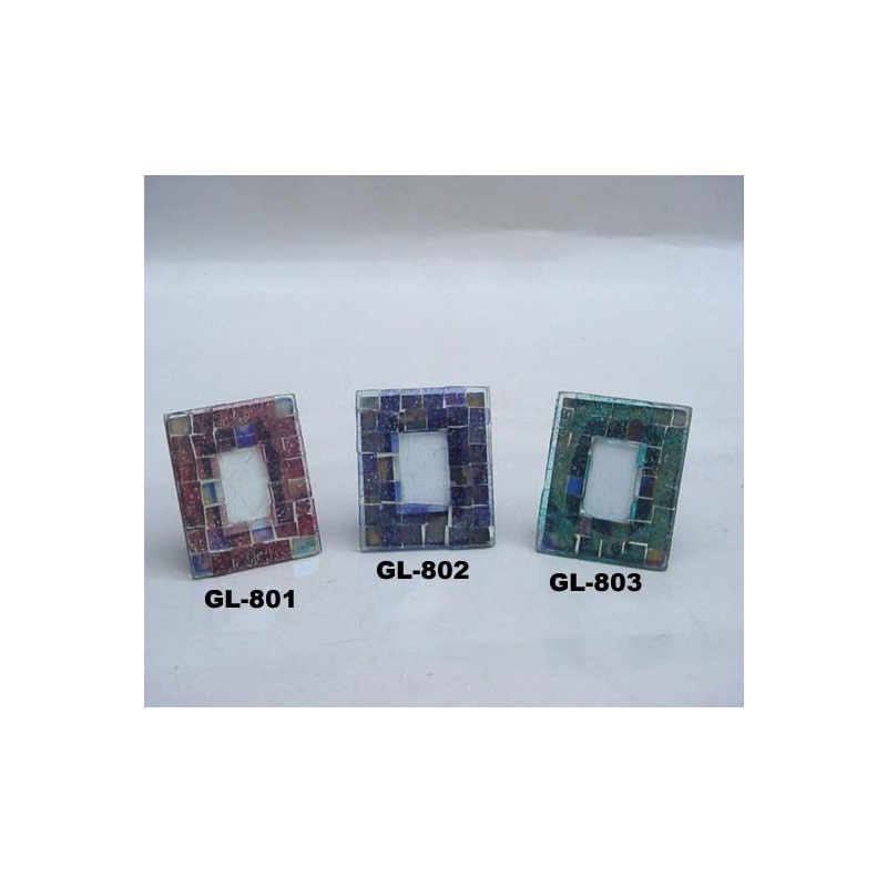 Миниатюрная блестящая мозаичная фоторамка