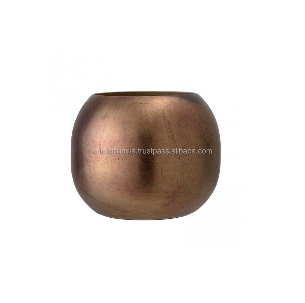 Новейший дизайн розовое золото ваза для цветов