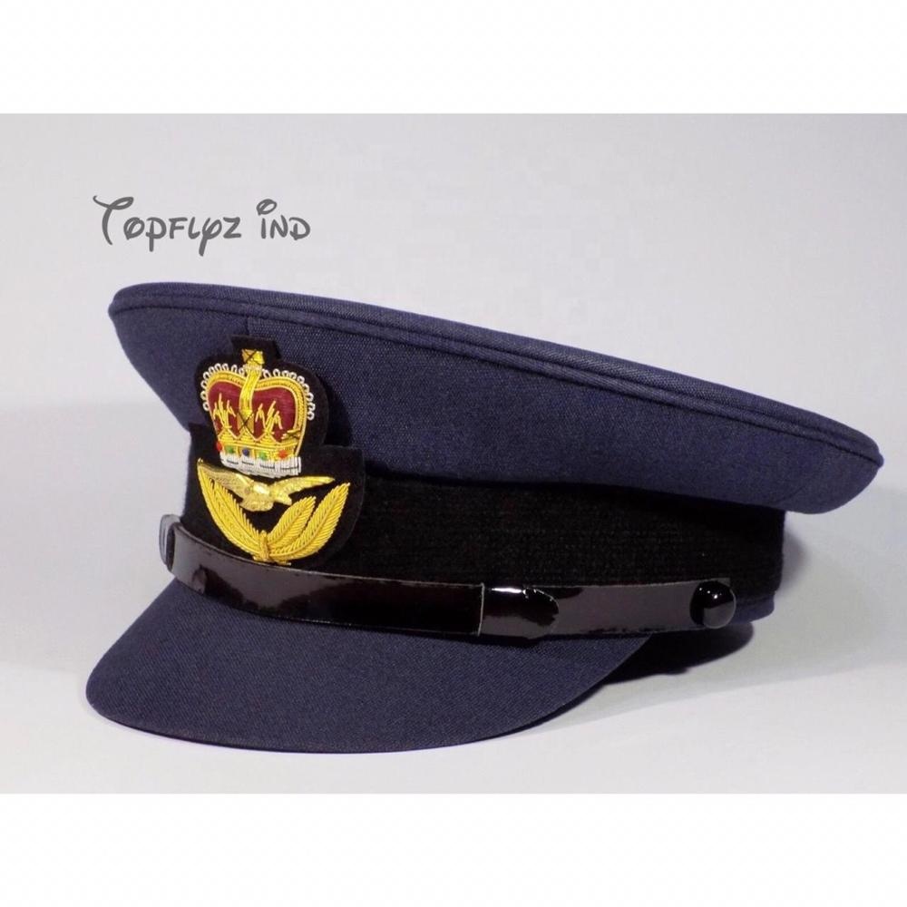 RAF Officre/'s Cap 1 Rows Gold O//L Peak Cap R626