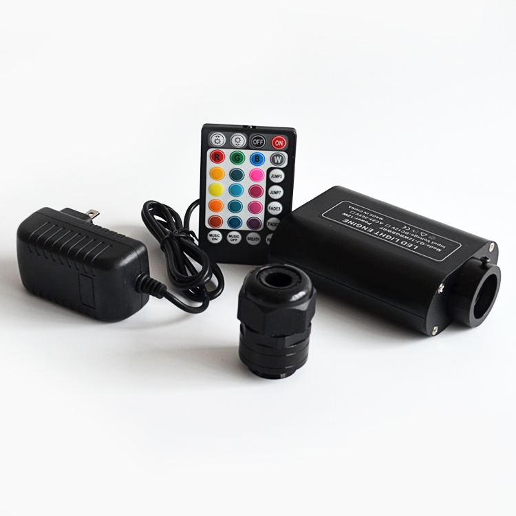 12 Вт Звездная атмосфера, оптоволоконный световой комплект с музыкальным ритмом для модифицированного автомобиля