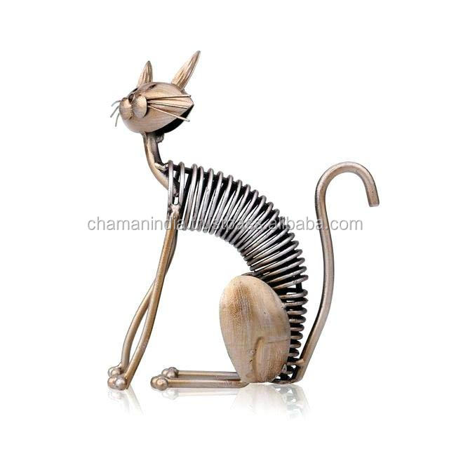 Jardin En Métal Chat Statues,Deco Jardin Exterieur Metal,Ornements De