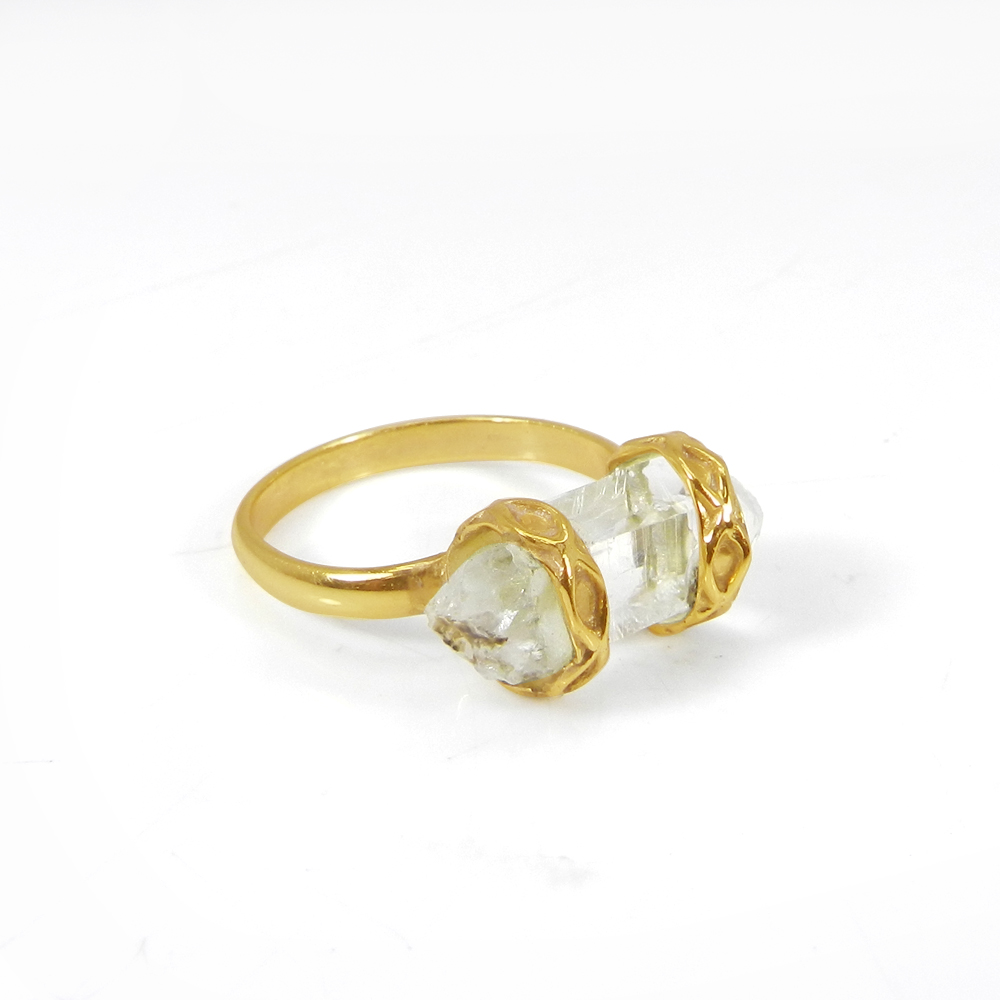 Naturel Herkimer Diamant Pierres Precieuses 925 En Argent Sterling Plaque Or Artisanat Anneau Taille Americaine Buy Bague Sparkle Bijoux Personnalises Bague Amoureux Cadeau Pierre De Naissance Bague Deux Pierres De Naissance Bague Initiale Bague