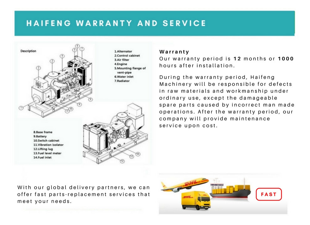 400kw 500kva Máy Phát Điện Diesel Với Volvo Penta Tad732ge Động Cơ Với Cummins/Yuchai Động Cơ