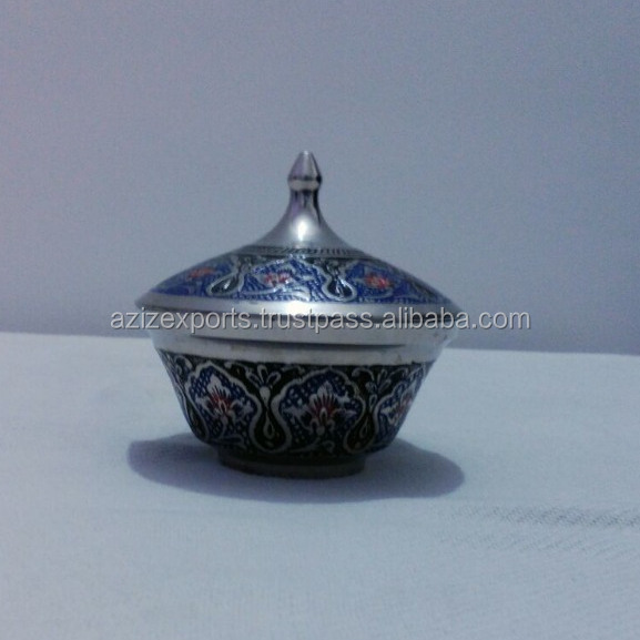 Metal Enamel Colored Sugar Pot