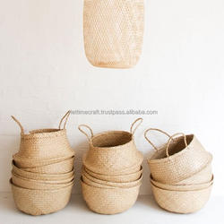 Belly seagrass storage basket/ N laundry seagrass baskets