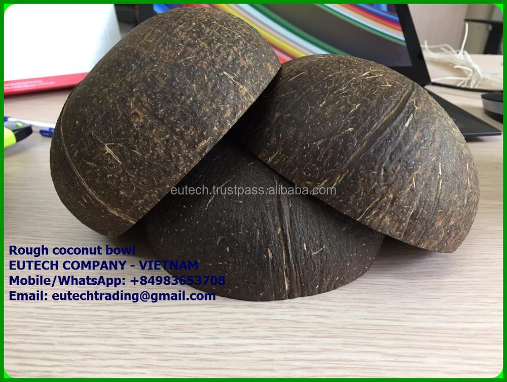 Vietnam Eco friendly Rough coconut shell bowl cheap price