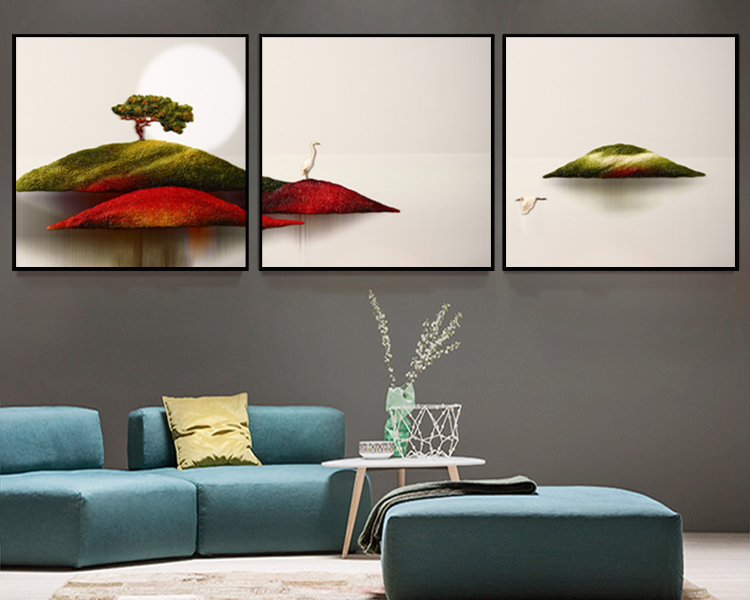 100% Handmade Modern Handcraft Wall Art 3D Decorative Scenery Painting